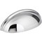 Elements 3" Center-to-Center Polished Chrome Florence Cabinet Cup Pull 2981PC - alternate 1